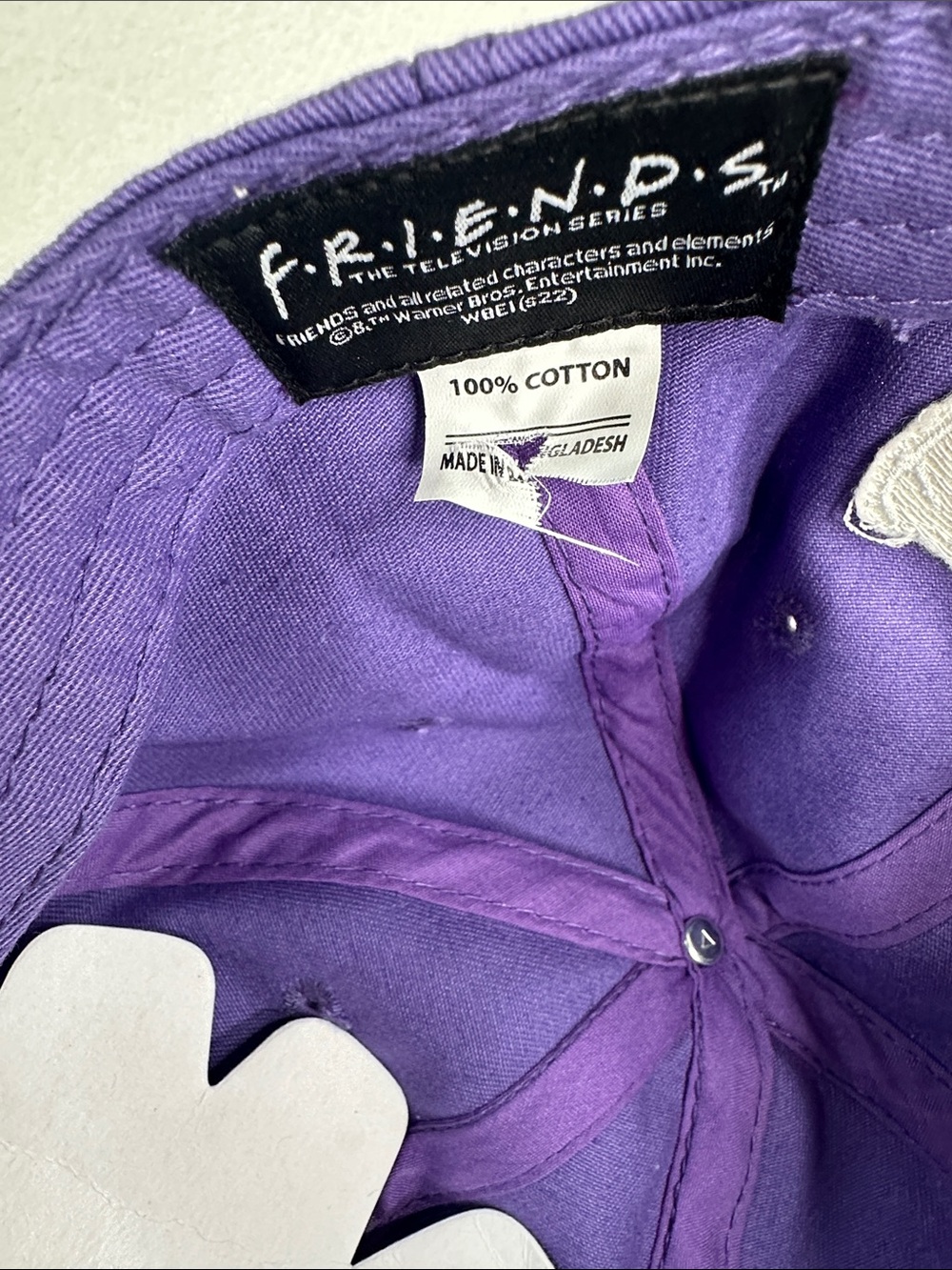 Purple Friends TV show peephole frame strapback baseball cap - Picture 6 of 15